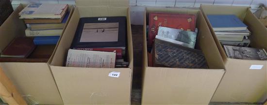 4 boxes mixed books